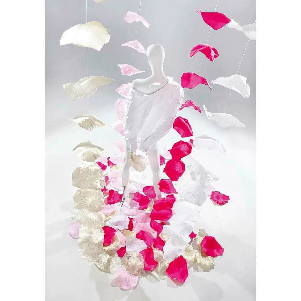 DecoWoerner Decorative Rose Petals String, 170 Cm, , 3 Pcs
