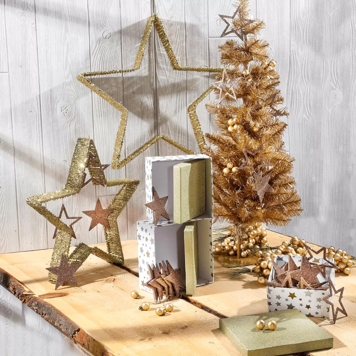 DecoWoerner Decorative Stars 2 Pcs Ø 40-50 Cm