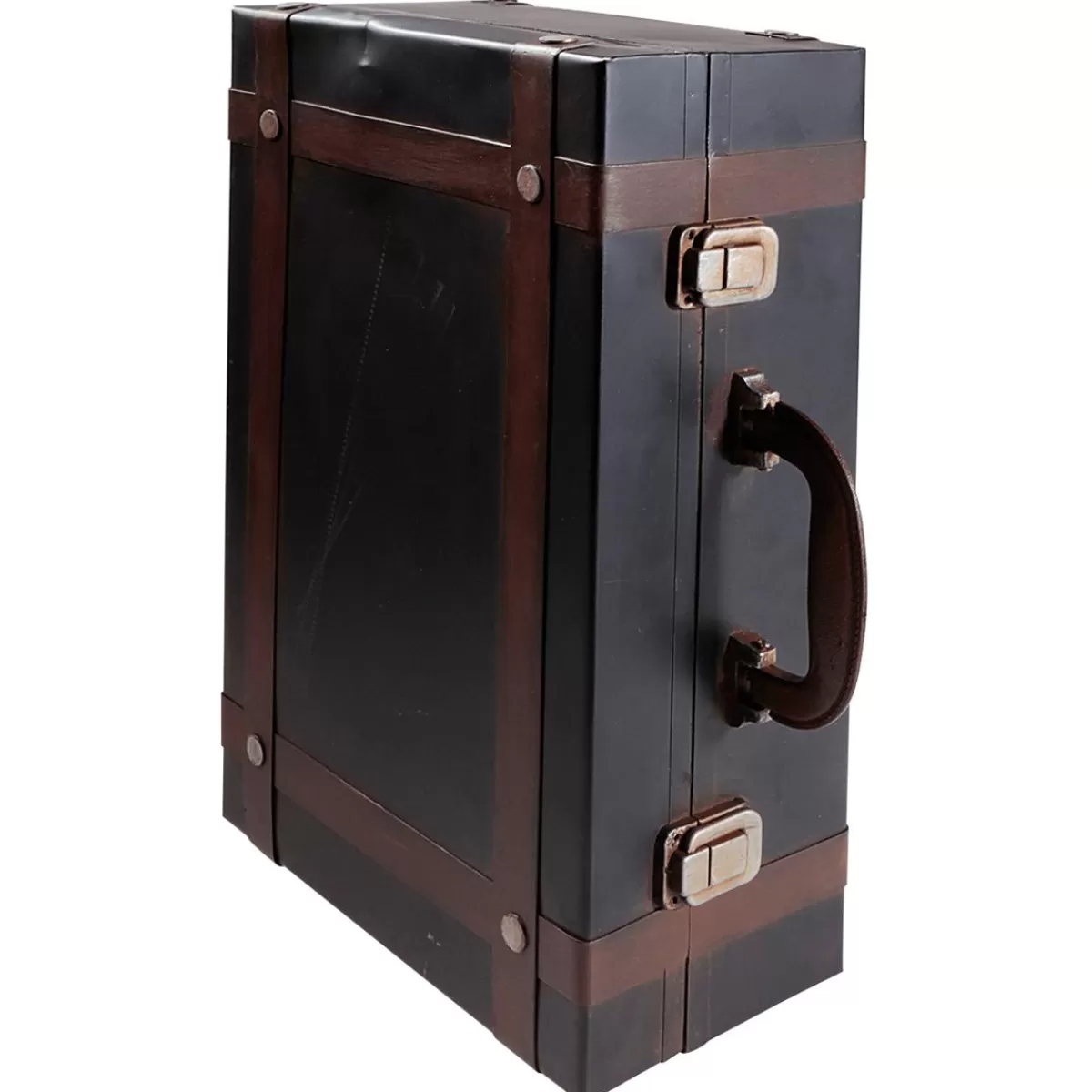 DecoWoerner Decorative Suitcase Made Of Metal, 40 X 26 Cm