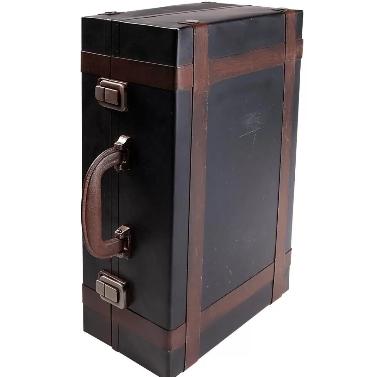 DecoWoerner Decorative Suitcase Made Of Metal, 40 X 26 Cm