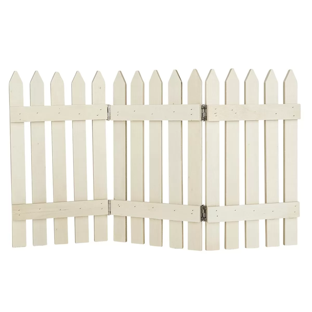 DecoWoerner Decorative Wooden Fence Natural 30 X 18 Cm