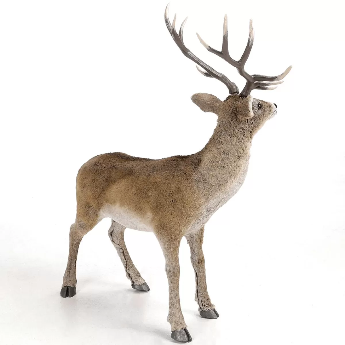 DecoWoerner Deer Decorative Animal With Antlers 83 X 40 X 90 Cm (L X W X H)