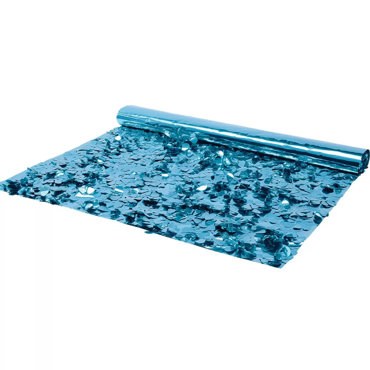 DecoWoerner Die Cut Optic Foil Metallic 90 Cm Wide, Ice