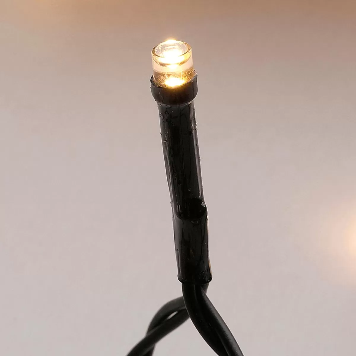 DecoWoerner Fairy Lights Black 9 M, 120 LED Warm White IP44