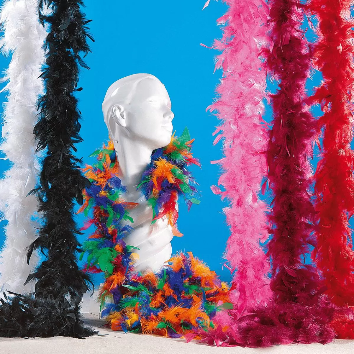 DecoWoerner Feather Boa, Colorful, 180 Cm