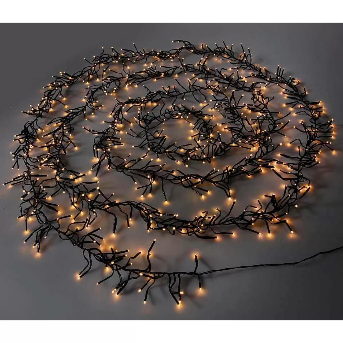 DecoWoerner Flashing LED Cluster Light Chain With Timer, For Outside, 6 M