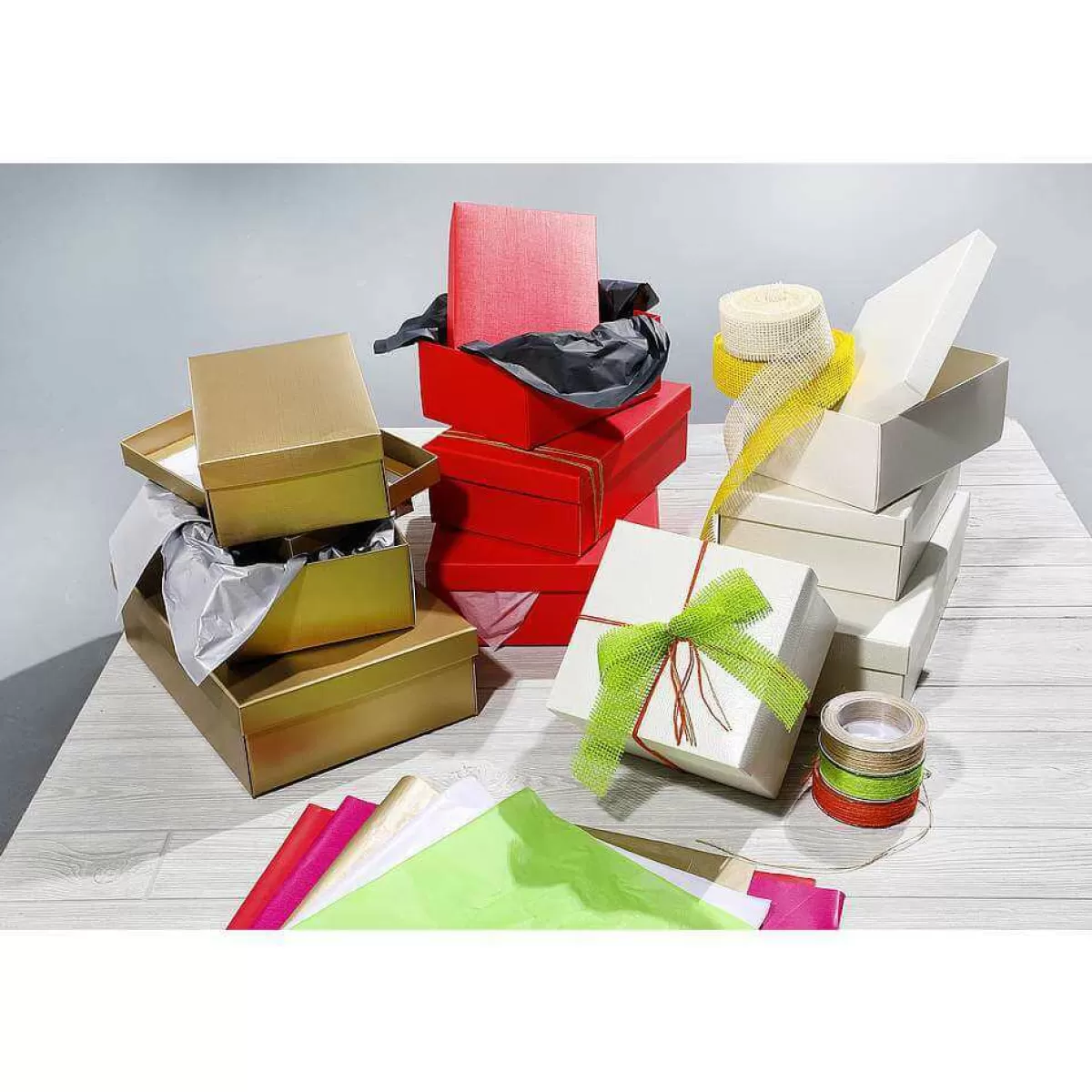 DecoWoerner Gift Boxes 38 X 26 X 10 Cm, 10 Pieces