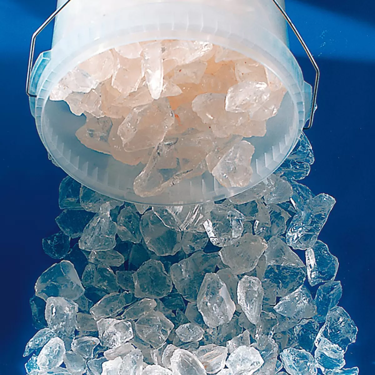 DecoWoerner Glass Decorative Crushed Ice 20 - 40 Mm, 6 Kg