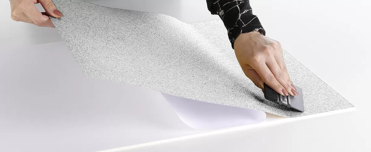 DecoWoerner Glitter Foil Self-adhesive Iridescent 50 Cm X 5 M Roll