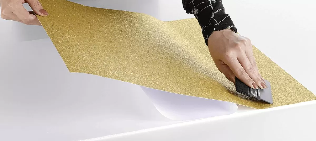 DecoWoerner en Glitter Adhesive Foil 50 Cm X 5 M Roll