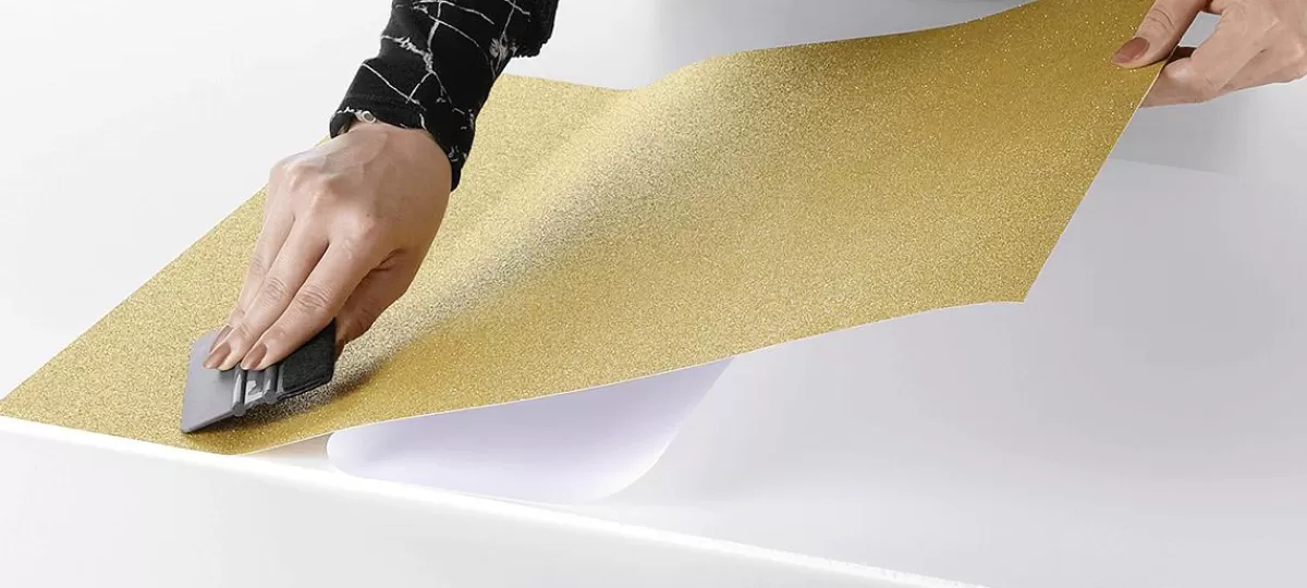 DecoWoerner en Glitter Adhesive Foil 50 Cm X 5 M Roll