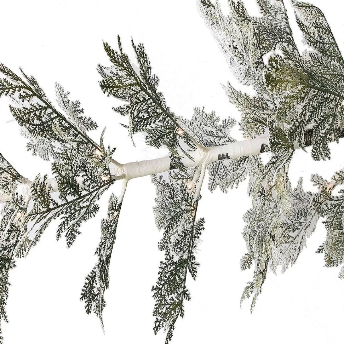DecoWoerner Hanging Artificial Christmas Tree Cedar With Frosted Needles 400 Cm