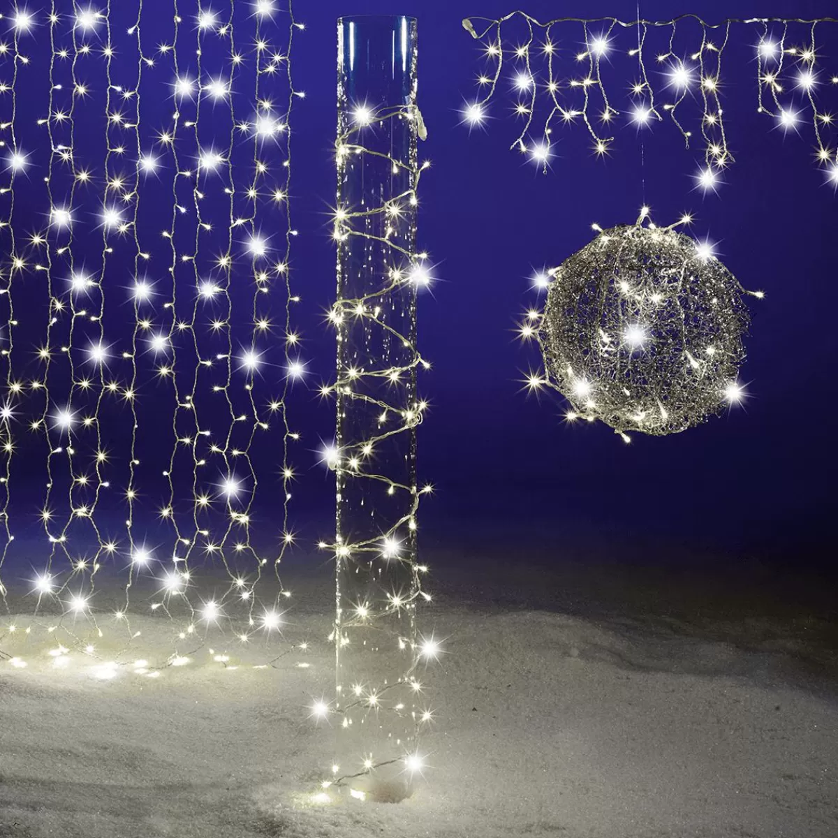 DecoWoerner LED Blinking, Linkable Rope Light For Outdoor Use, 100 LED Warm, 10 M