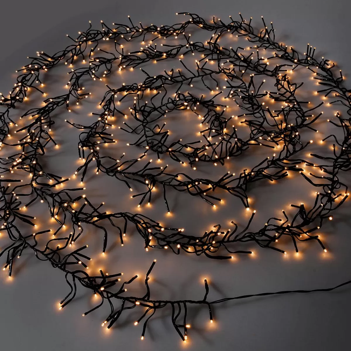 DecoWoerner LED Cluster Light Chain With Timer, For Outside, 6 M