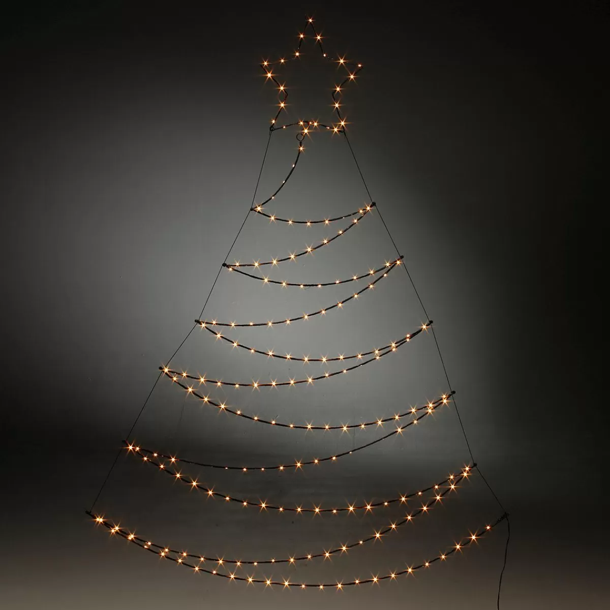 DecoWoerner LED Frame Lighting Metal Fir 200 X 117 X 150 Cm