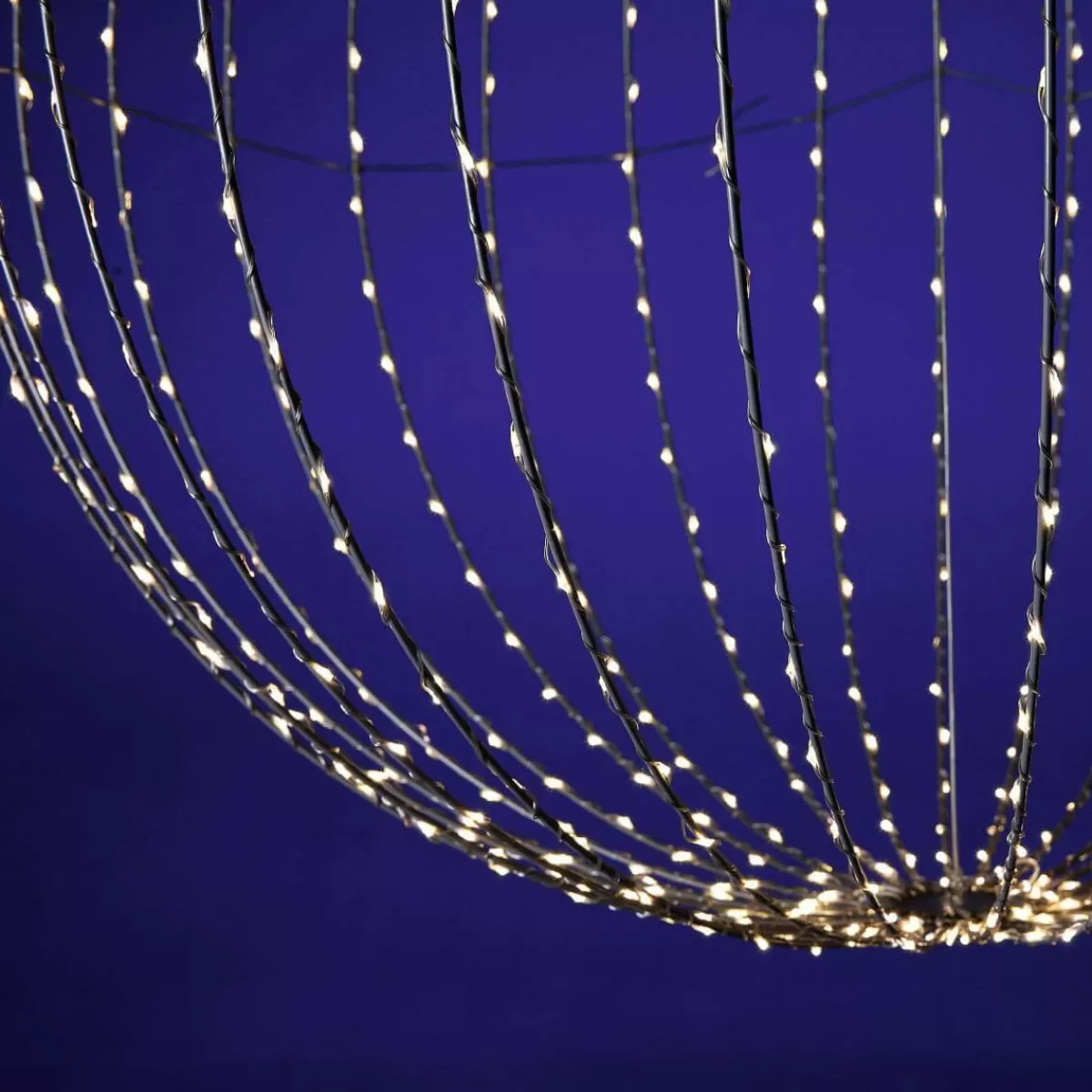 DecoWoerner LED Light Ball For Outdoor Use, LED Warm - White, Ø 80 Cm