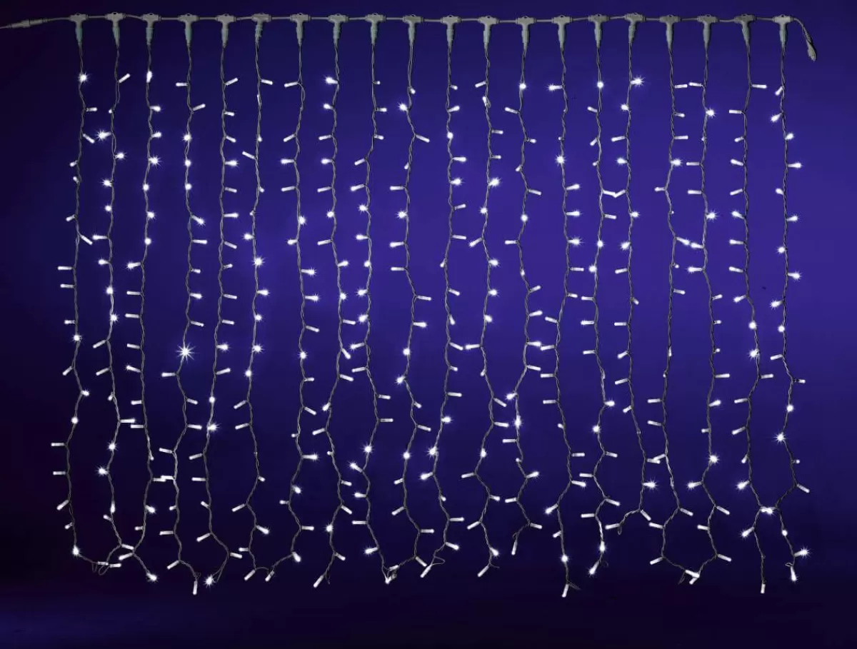 DecoWoerner LED Light Curtain For Outdoor Use, 400 LED, 150 X 200 Cm