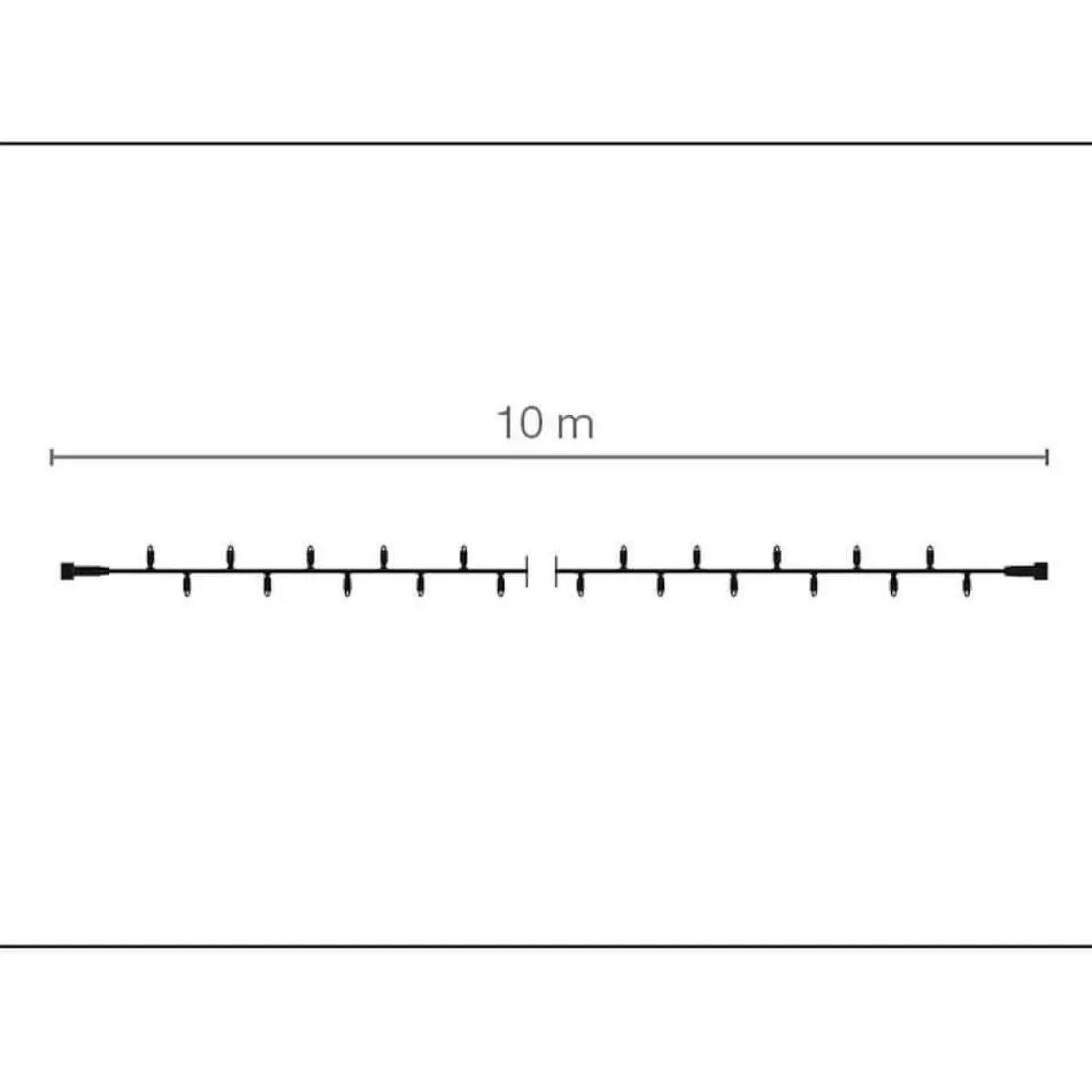 DecoWoerner LED Linkable Rope Light For Outdoor Use IP67, 120 LED, 24 M, Without Cable