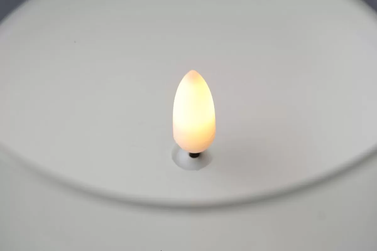 DecoWoerner LED Wax Candle In Transparent Glass 7.5 X 12.5 Cm