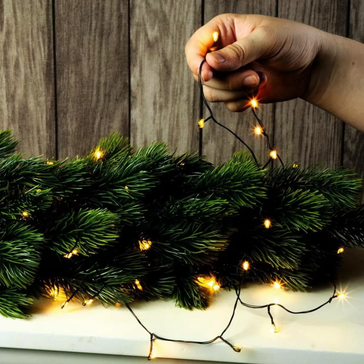 DecoWoerner LED Wire Light Chain Twinkle For Outside, 10 M,