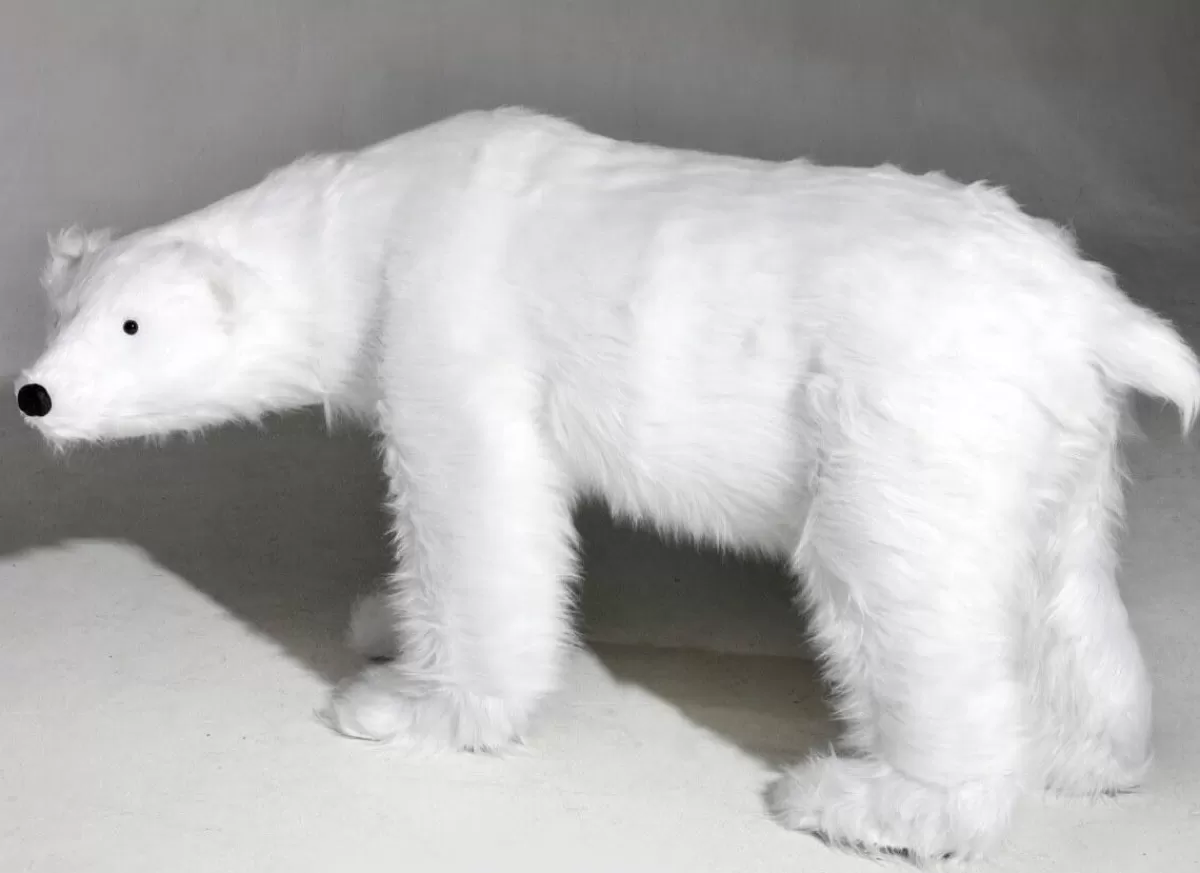 DecoWoerner Life Size Animal Figure Polar Bear, Height 90cm