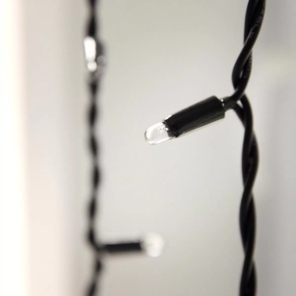 DecoWoerner Light Curtain Black 200 X 150cm, 300 LED Warm-white, IP44