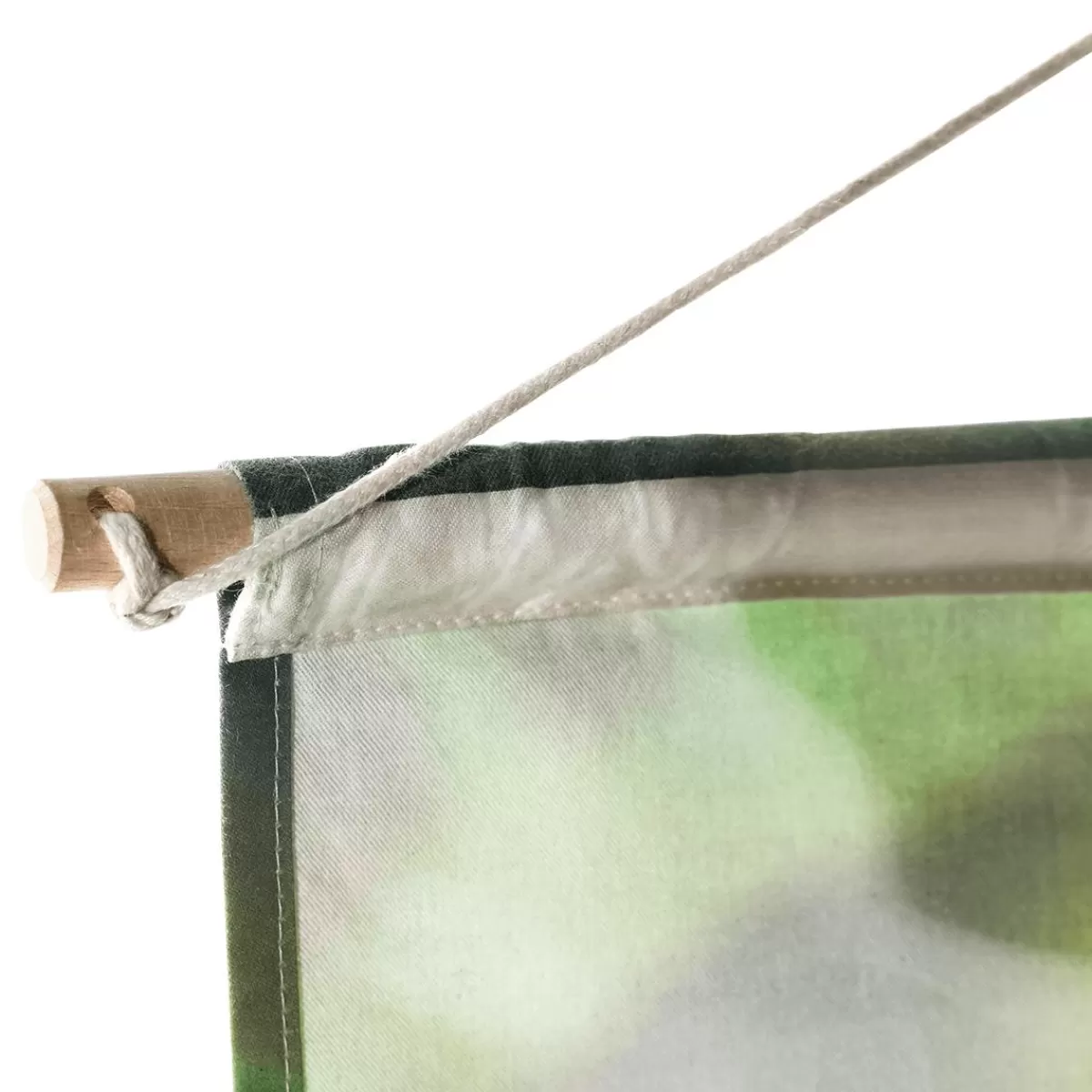 DecoWoerner Lightfast, Natural Fabric Banner "Birch Forest" Made Of Cotton 100 X 200 Cm