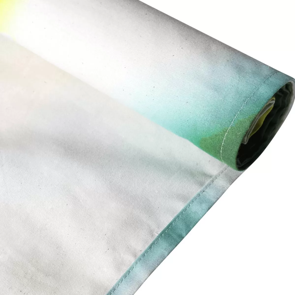 DecoWoerner Lightfast, Natural Fabric Banner "Birch Forest" Made Of Cotton 100 X 200 Cm