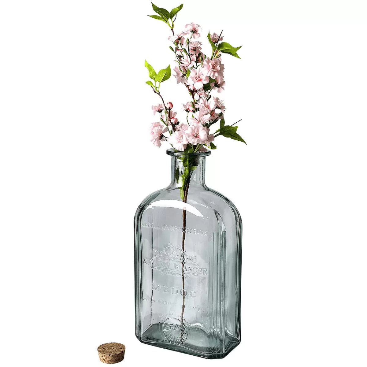 DecoWoerner Nostalgic XXL Decorative Glass Bottle 4.6 L, 39 Cm