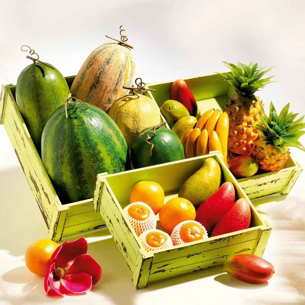 DecoWoerner s In Net Food Replica 9 Cm, 3 Pcs