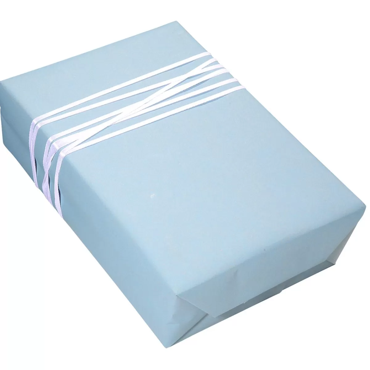 DecoWoerner Recycled Plain Kraft Paper - 50 M Gift Wrapping Paper Roll