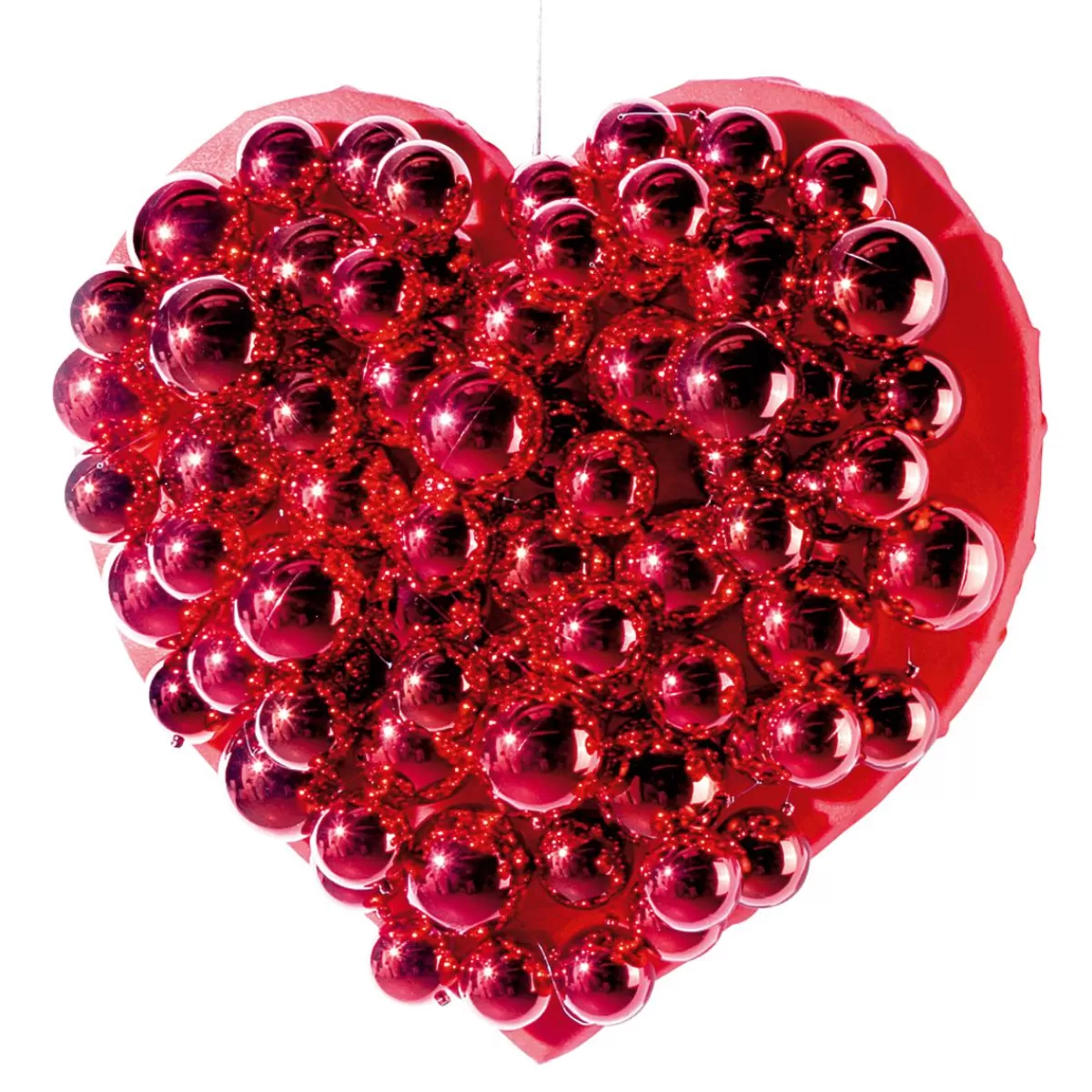 DecoWoerner , Shiny Christmas Baubles Made Of Flame Retardant Plastic 6 Cm Ø - 24 Pieces