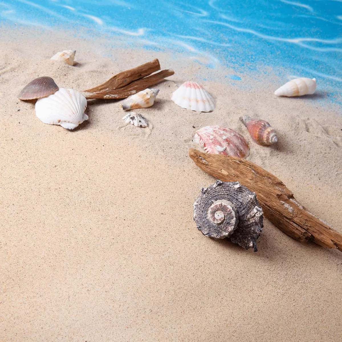 DecoWoerner Sand Fabric With Real Sand, Width 135 Cm, 3 M