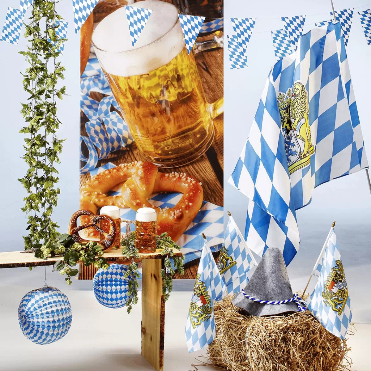 DecoWoerner Seppel Hat Felt Oktoberfest Hat 44 X 34 Cm With Cord