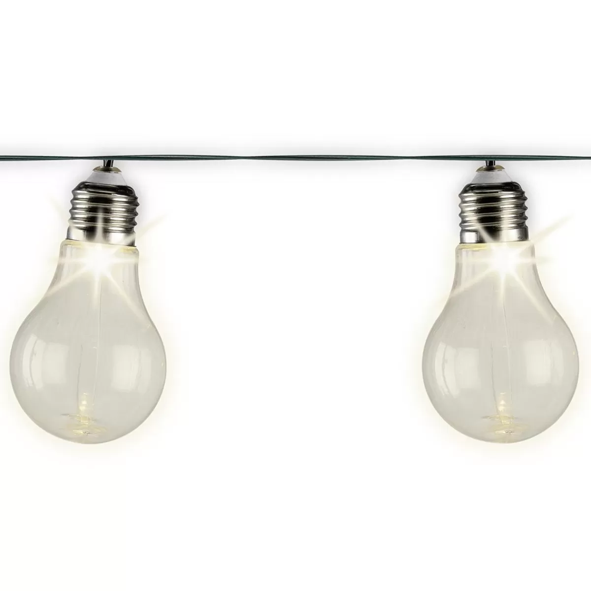 DecoWoerner Solar Light Bulbs LED Light Chain 450 Cm