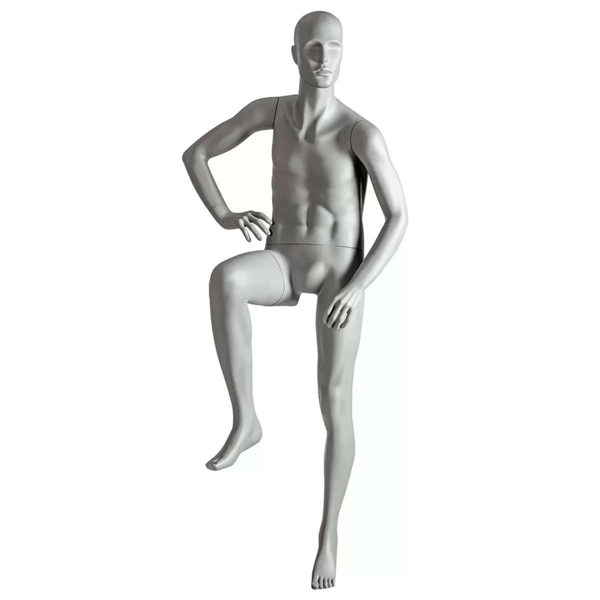 DecoWoerner Sport Mannequin Man Biker, Hiker - Right Leg Raised & Right Arms Bent