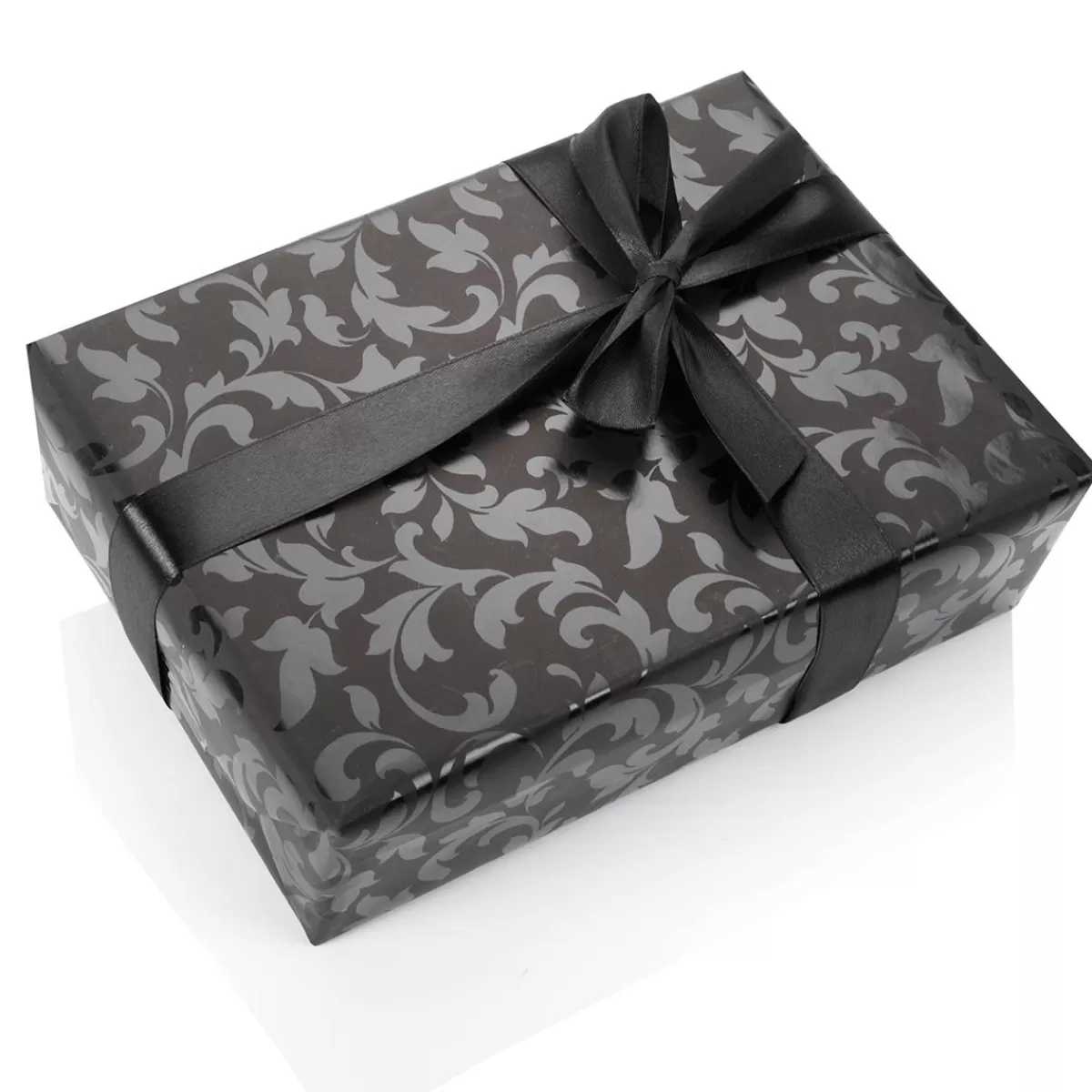 DecoWoerner Sustainable Wrapping Paper With Glossy Vine Pattern - 50 M Wrapping Paper Roll