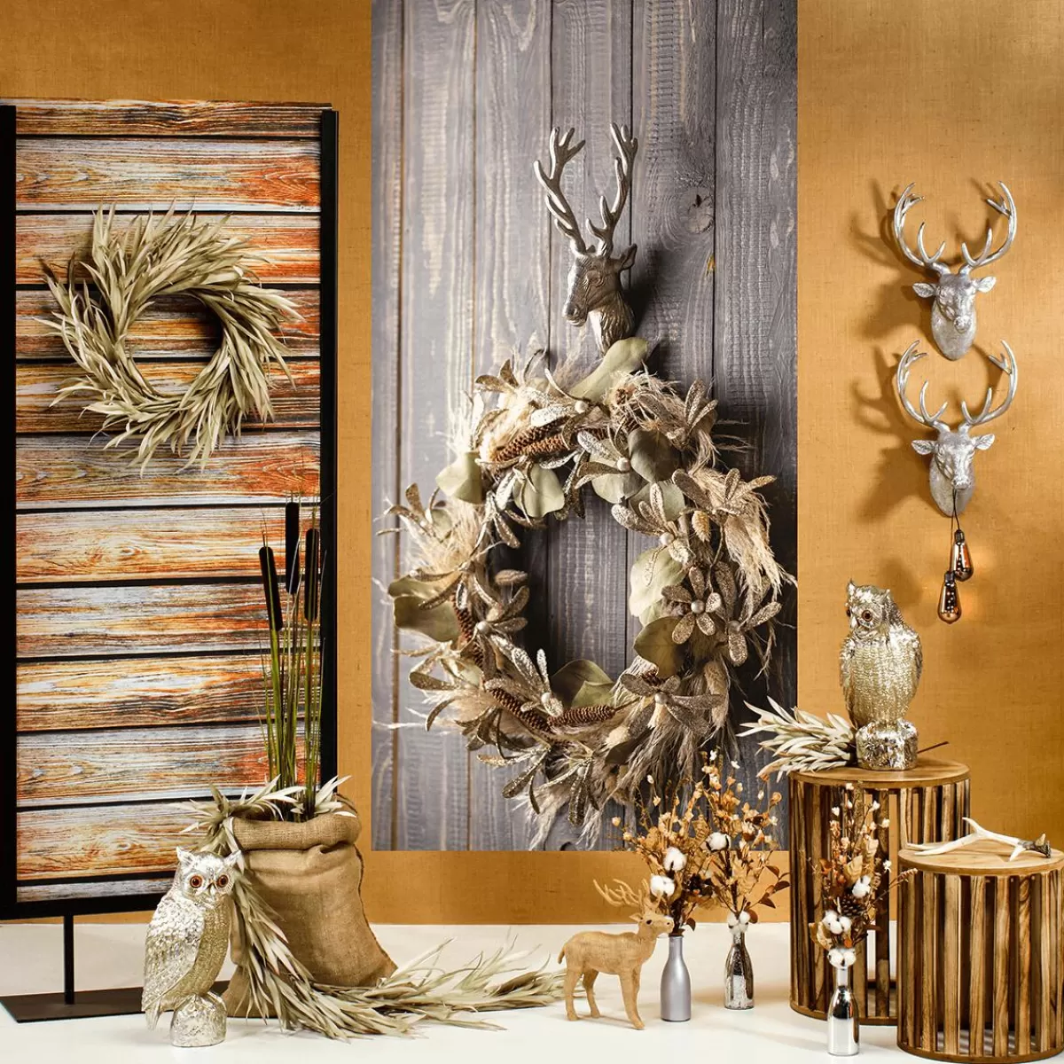 DecoWoerner Wall Decor Deer Head Width 45 Cm