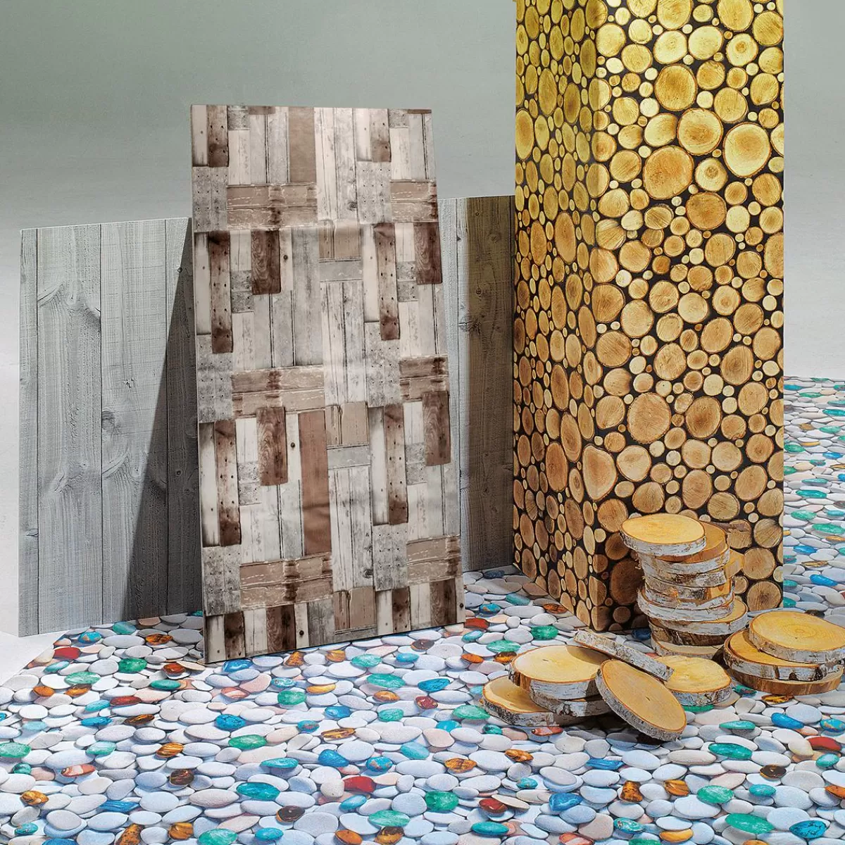 DecoWoerner Washable Oilcloth Tablecloth "Vintage Wood", Sold By The Metre 140 Cm Wide