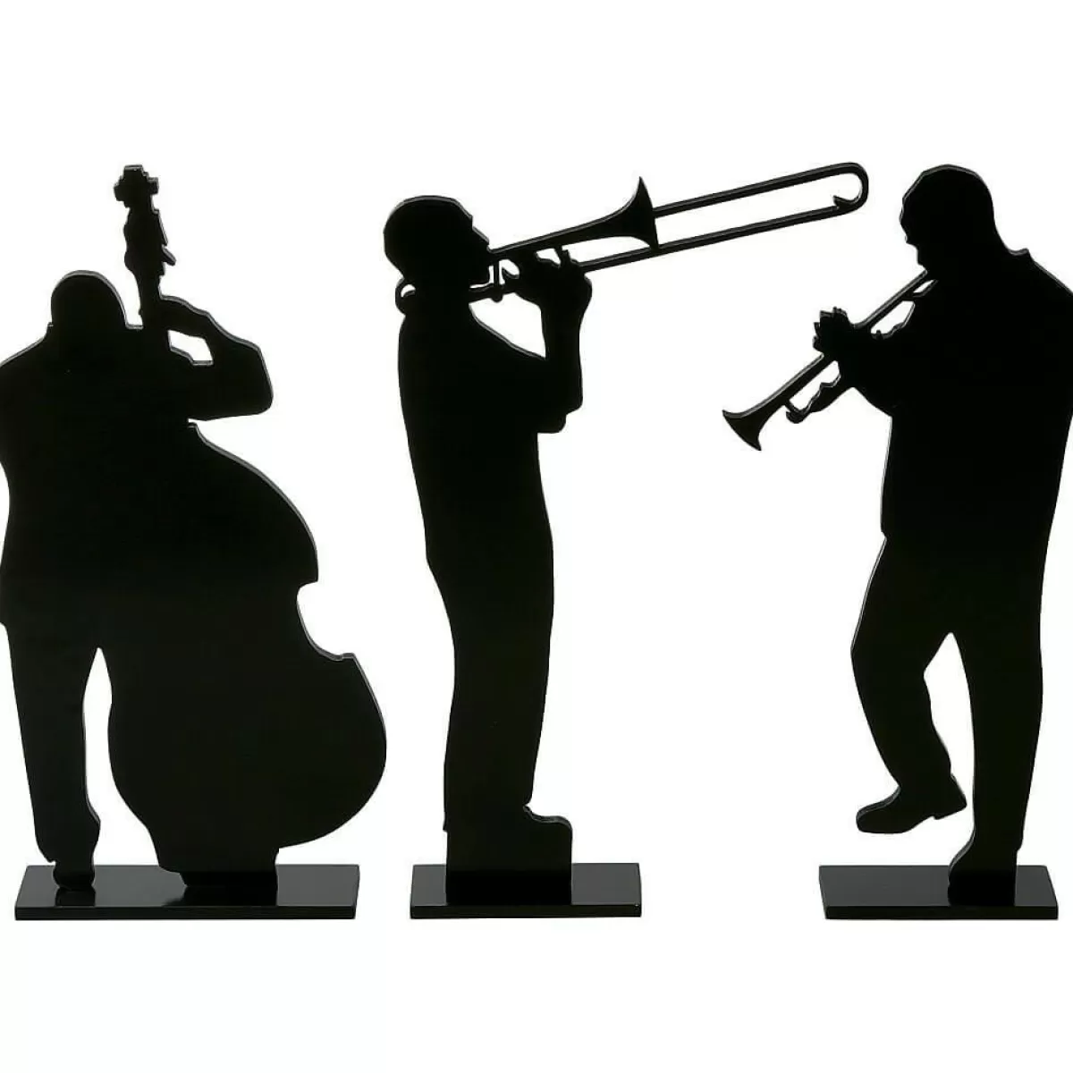 DecoWoerner Wooden Presenter "Cuban Musician" 50 Cm