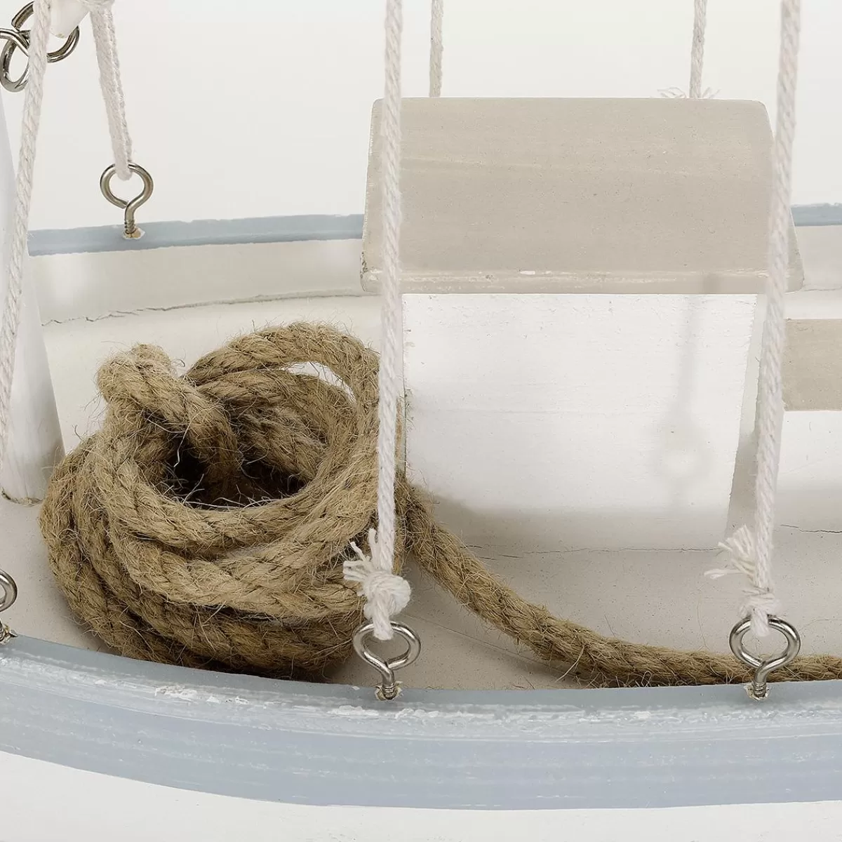 DecoWoerner Wooden Sailing Boat 60 Cm X 43 Cm X 14 Cm