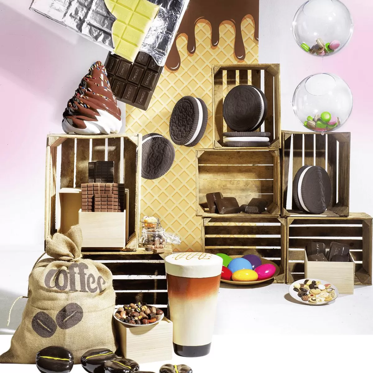 DecoWoerner XXL Decorative Coffee Beans Food Replica 15 Cm