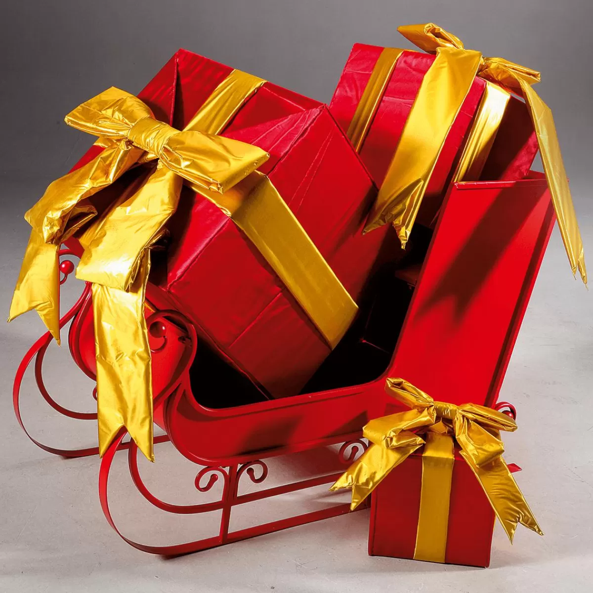 DecoWoerner XXL Gift Box For Indoor Use 3 Parts Red