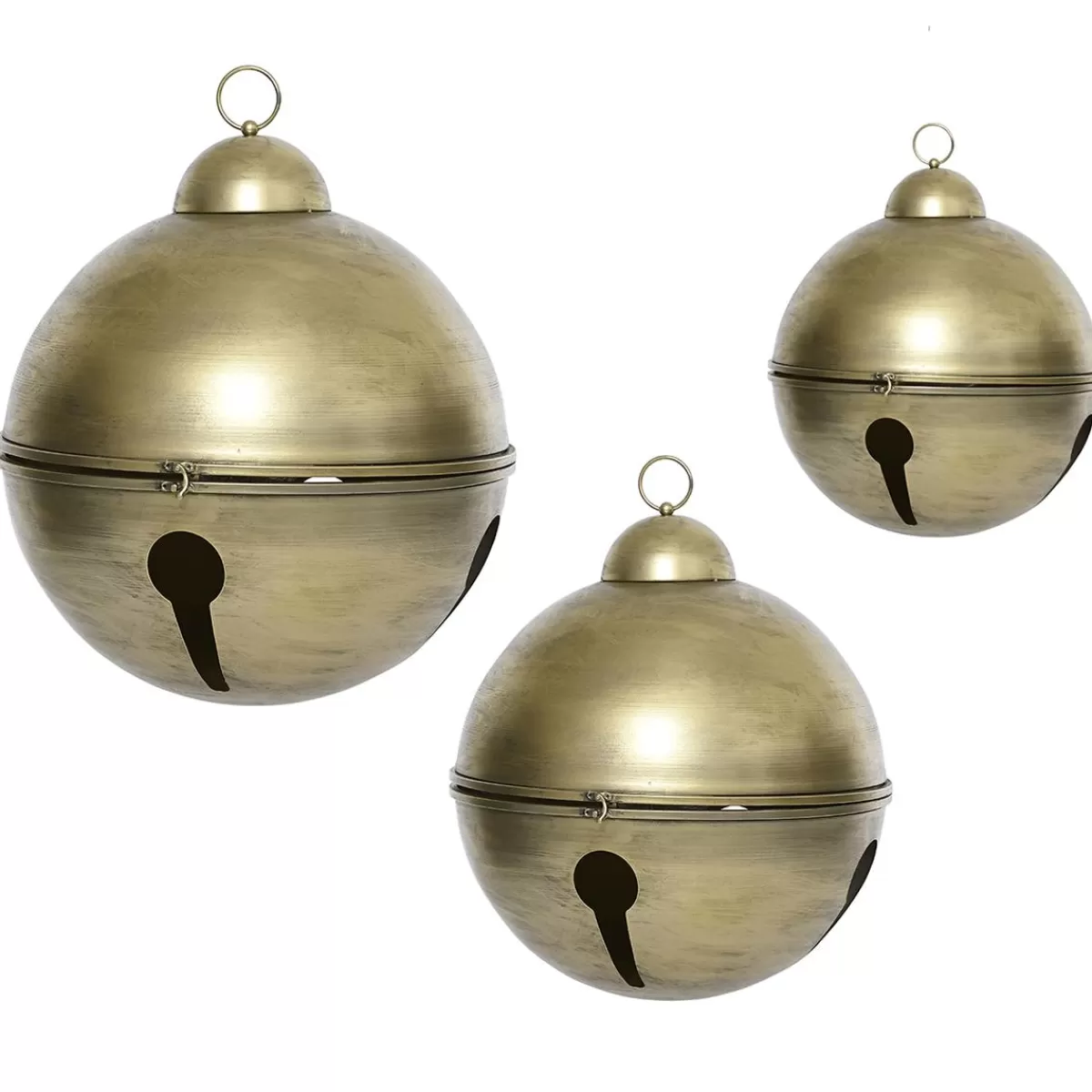 DecoWoerner XXL Iron Bell Set, 3-piece